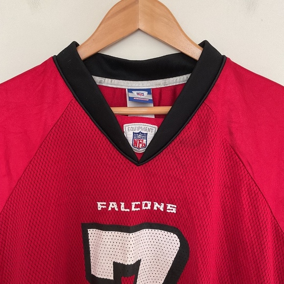 Atlanta Falcons Michael Vick 7 Red NFL Reebok On Field Football Jersey Mens XL - Picture 3 of 14